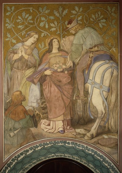 Het rozenwonder, ca. 1855 door Moritz Ludwig von Schwind